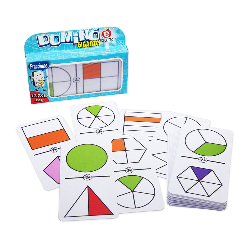 Dominó Gigante de Fracciones - Educatodo material didáctico y juegos educativos - Educatodo