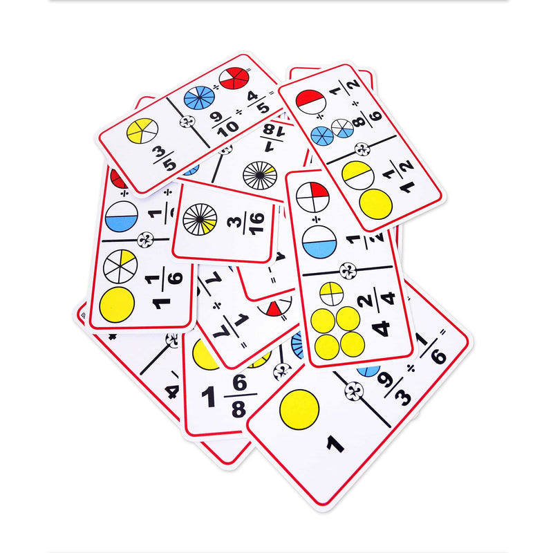 Dominó Gigante de Fracciones División Círculos - Educatodo material didáctico y juegos educativos - Educatodo