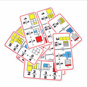 Dominó Gigante de Fracciones División Cuadrados - Educatodo material didáctico y juegos educativos - Educatodo