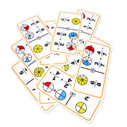 Dominó Gigante de Fracciones Sumas Círculos - Educatodo material didáctico y juegos educativos - Educatodo