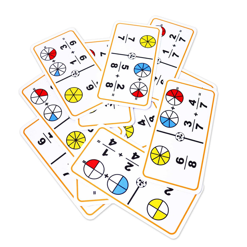 Dominó Gigante de Fracciones Sumas Círculos - Educatodo material didáctico y juegos educativos - Educatodo