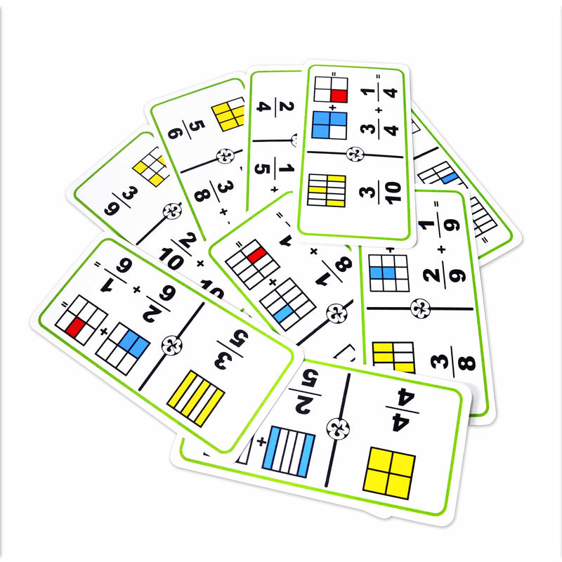 Dominó Gigante de Fracciones Sumas Cuadrados - Educatodo material didáctico y juegos educativos - Educatodo