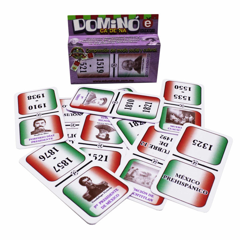 Dominó Histórico Mexicano - Educatodo material didáctico y juegos educativos - Educatodo