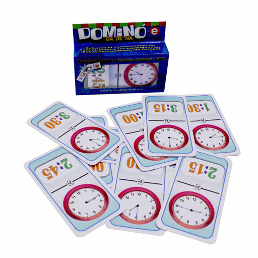 Dominó La Hora 12 Horas - Educatodo material didáctico y juegos educativos - Educatodo