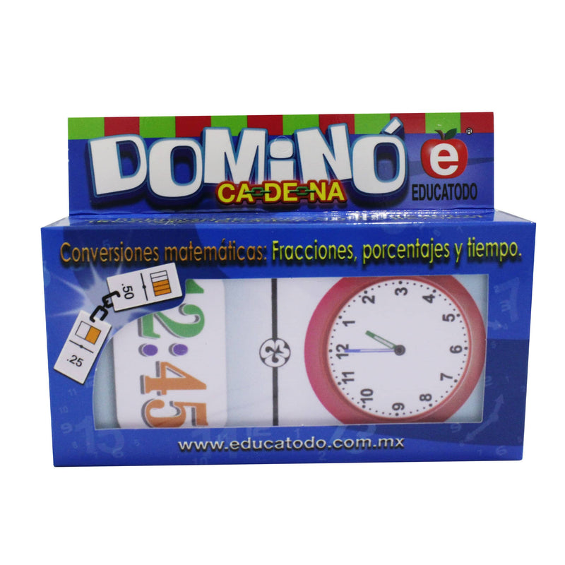 Dominó La Hora 12 Horas - Educatodo material didáctico y juegos educativos - Educatodo
