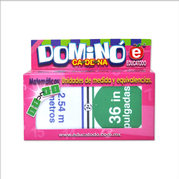 Dominó Medidas Inglesas de Longitud - Educatodo material didáctico y juegos educativos - Educatodo