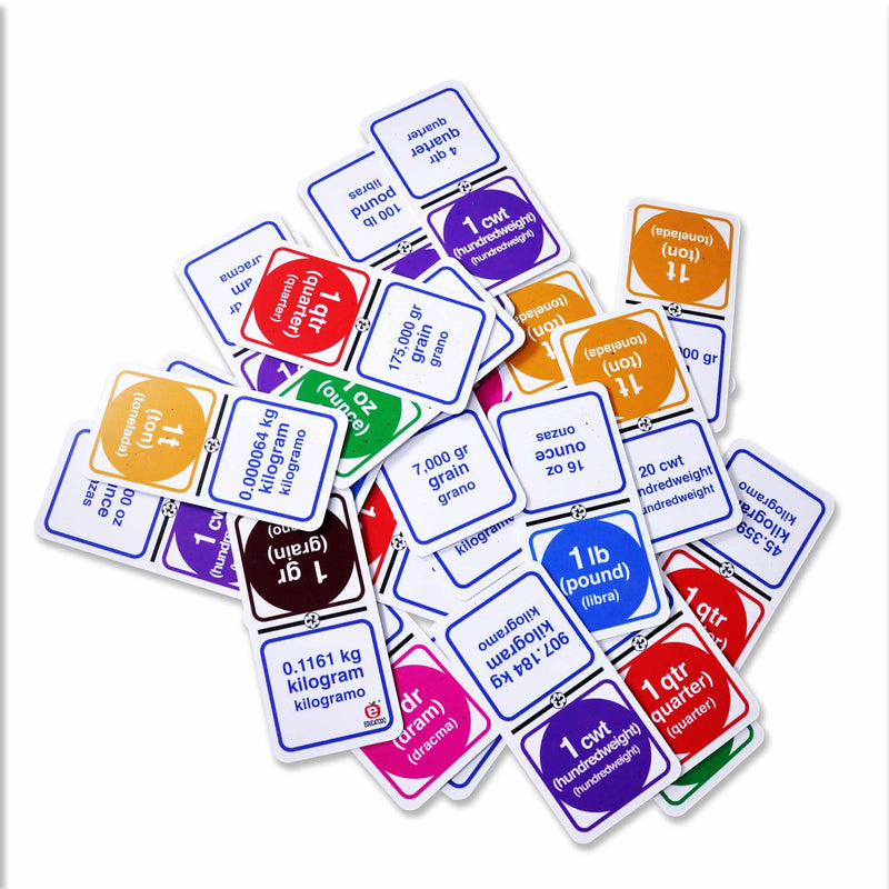 Dominó Medidas Inglesas de Peso - Educatodo material didáctico y juegos educativos - Educatodo