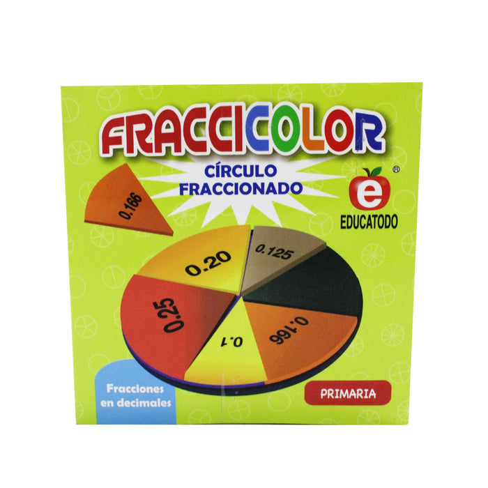Fraccicolor Círculo Fraccionado decimales - Educatodo material didáctico y juegos educativos - Educatodo