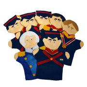 Juego de 7 Guiñoles Niños Héroes - Educatodo material didáctico y juegos educativos - Educatodo