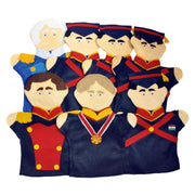 Juego de 7 Guiñoles Niños Héroes - Educatodo material didáctico y juegos educativos - Educatodo
