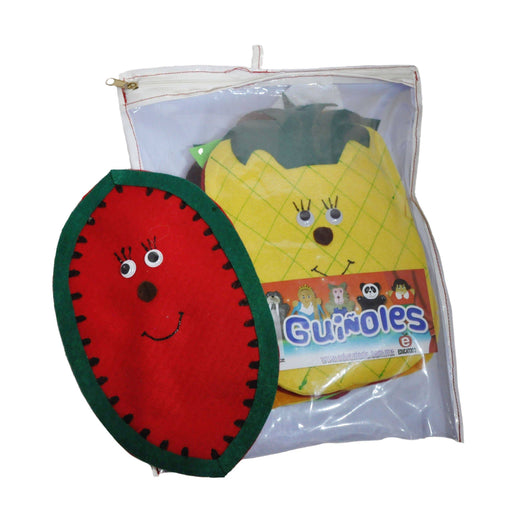 Juego de 9 Guiñoles La Frutas - Educatodo material didáctico y juegos educativos - Educatodo