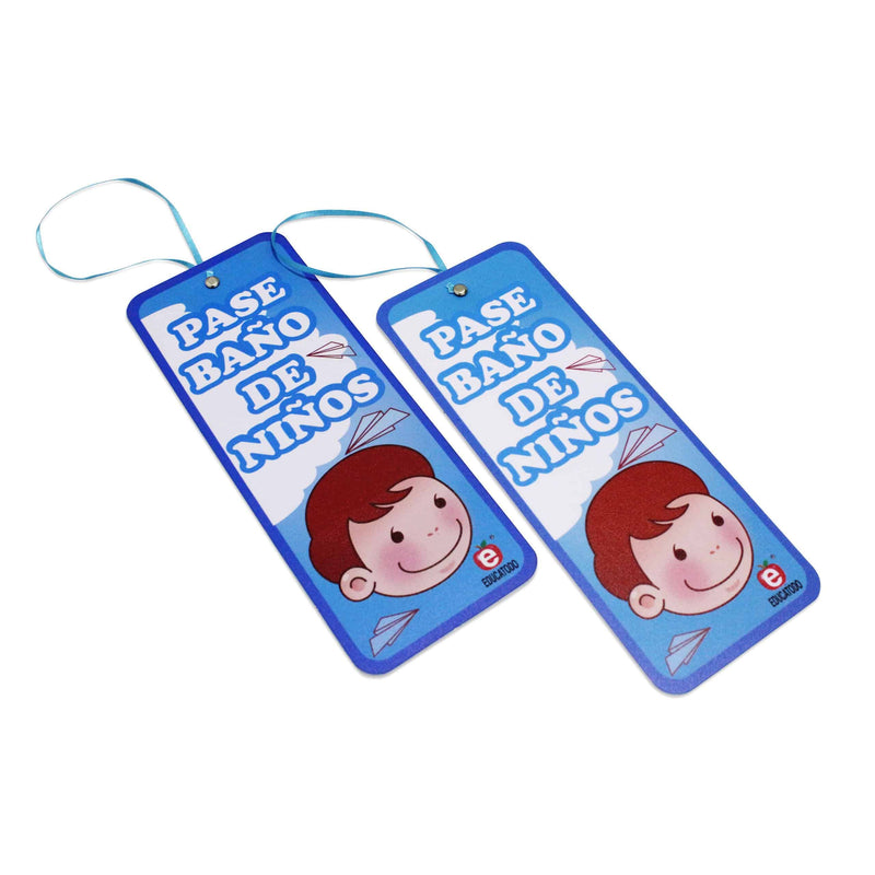 Pases para Salir al Baño - Educatodo material didáctico y juegos educativos - Educatodo
