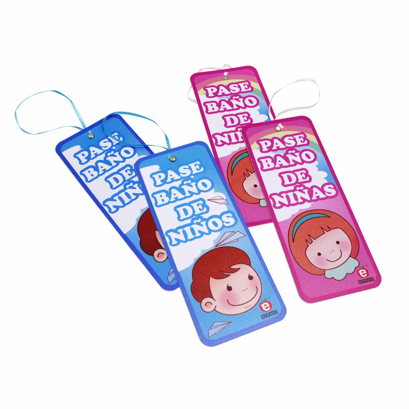 Pases para Salir al Baño - Educatodo material didáctico y juegos educativos - Educatodo