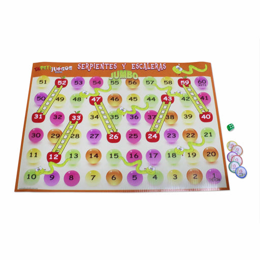 Escaleras y Serpientes Jumbo 70 X 50 Cm - Educatodo material didáctico y juegos educativos - Educatodo