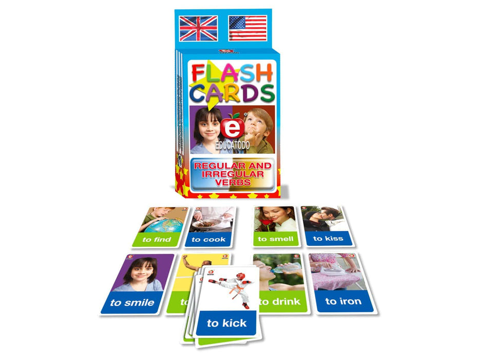 Flash Cards Regular And Irregular Verbs - Educatodo material didáctico y juegos educativos - Educatodo