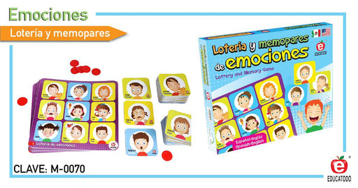 Lotería y Memopares de Emociones - Educatodo material didáctico y juegos educativos - Educatodo