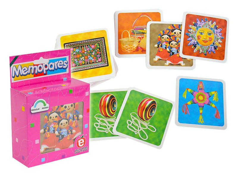 Memopares de Artesanías 108 Piezas - Educatodo material didáctico y juegos educativos - Educatodo