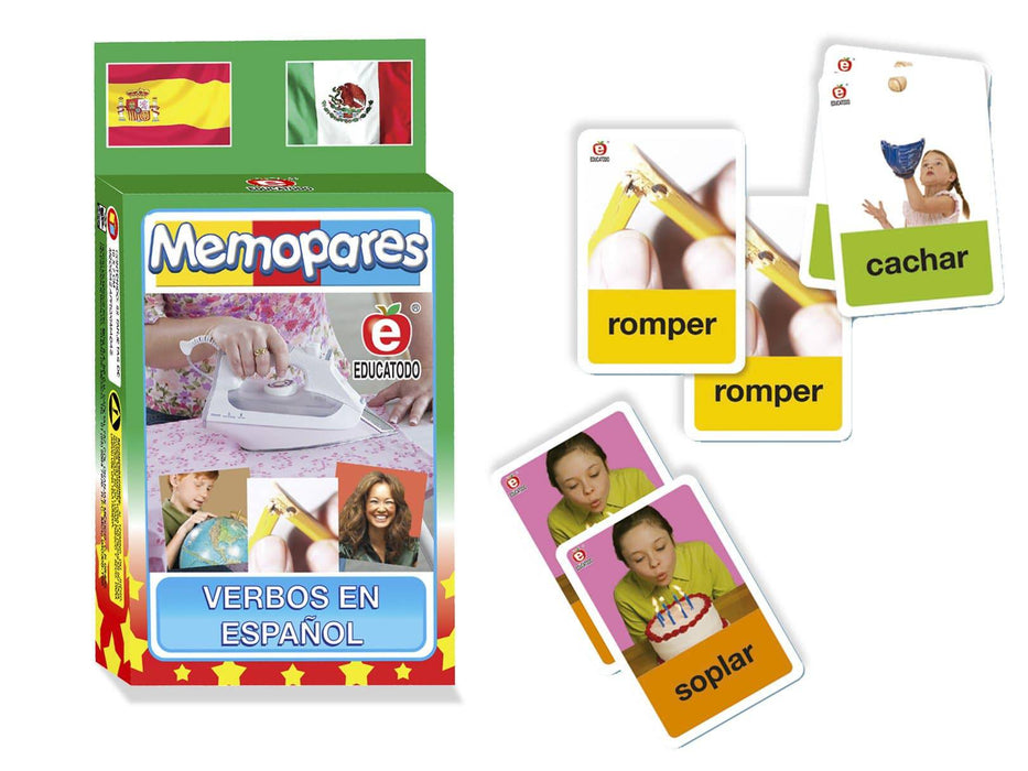 Memopares de Verbos En Español - Educatodo material didáctico y juegos educativos - Educatodo