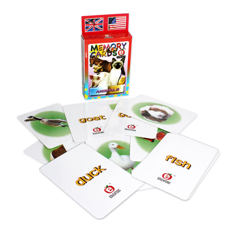 Memory Cards Domestic Animals - Educatodo material didáctico y juegos educativos - Educatodo