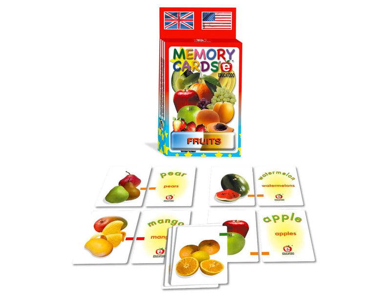 Memory Cards Fruits - Educatodo material didáctico y juegos educativos - Educatodo