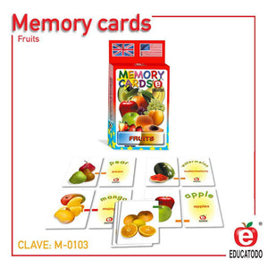 Memory Cards Fruits - Educatodo material didáctico y juegos educativos - Educatodo