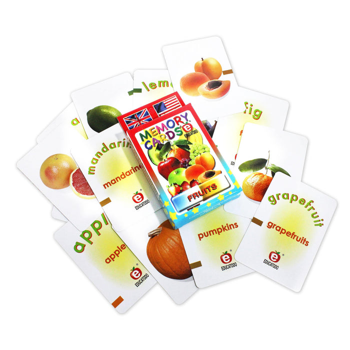 Memory Cards Fruits - Educatodo material didáctico y juegos educativos - Educatodo