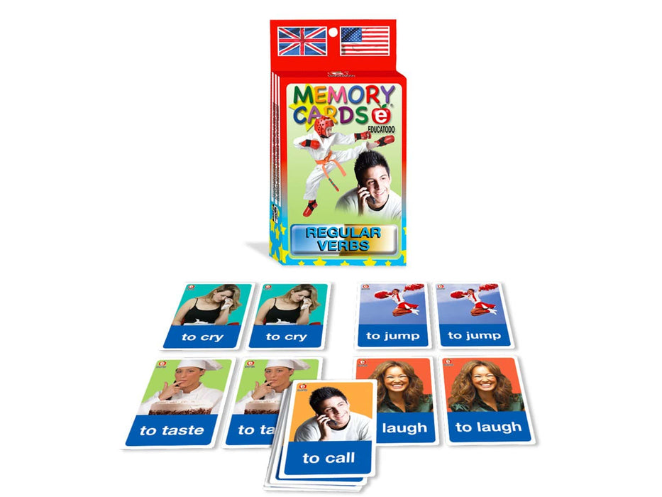 Memory Cards Regular Verbs - Educatodo material didáctico y juegos educativos - Educatodo