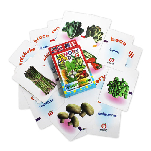 Memory Cards Vegetables - Educatodo material didáctico y juegos educativos - Educatodo