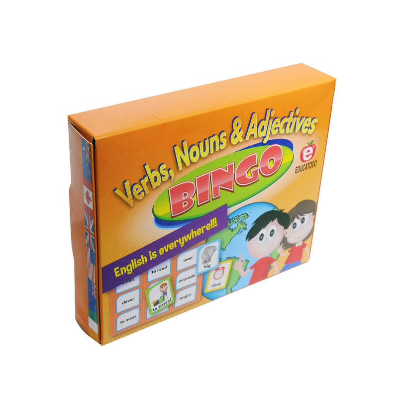 Verbs, Nouns & Adjectives Bingo - Educatodo material didáctico y juegos educativos - Educatodo