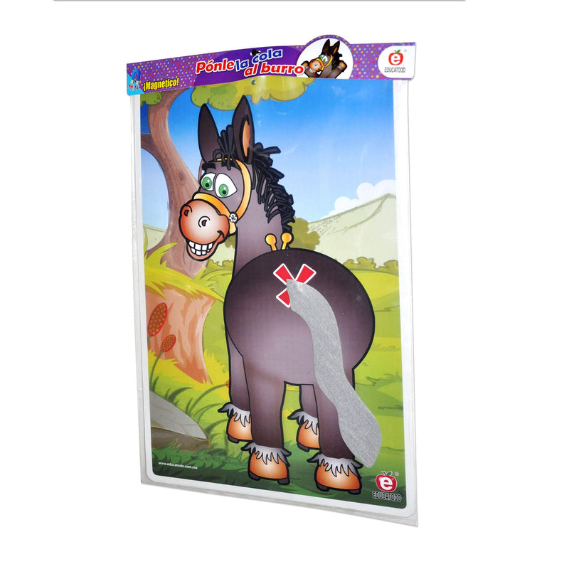 Ponle La Cola Al Burro 60 x 40 cm - Educatodo material didáctico y juegos educativos - Educatodo