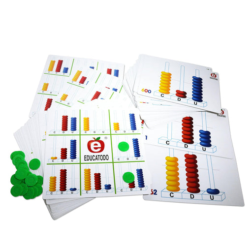 Lotería Ábaco Valor Numérico - Educatodo material didáctico y juegos educativos - Educatodo