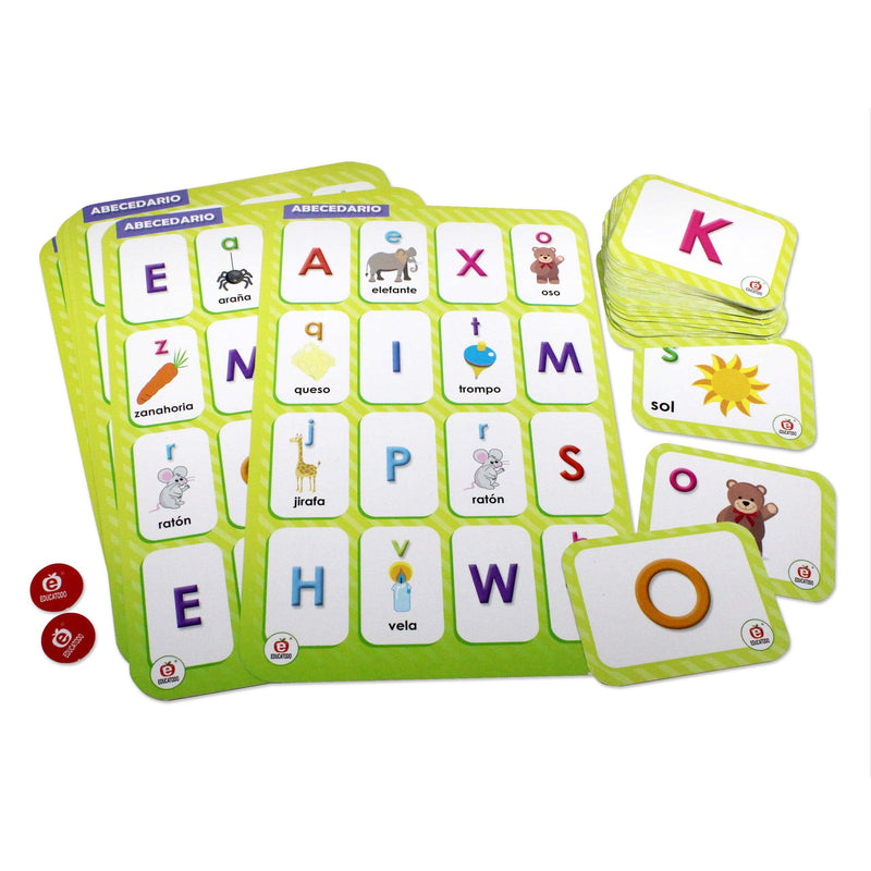 Lotería ABC Jumbo Mayúsculas y Minúsculas - Educatodo material didáctico y juegos educativos - Educatodo