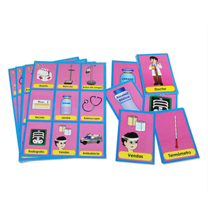 Lotería Arcoíris Conociendo El Hospital - Educatodo material didáctico y juegos educativos - Educatodo