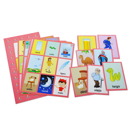 Lotería Arcoíris de Contrarios - Educatodo material didáctico y juegos educativos - Educatodo