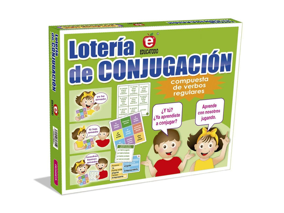 Lotería de Conjugación Compuesta - Educatodo material didáctico y juegos educativos - Educatodo