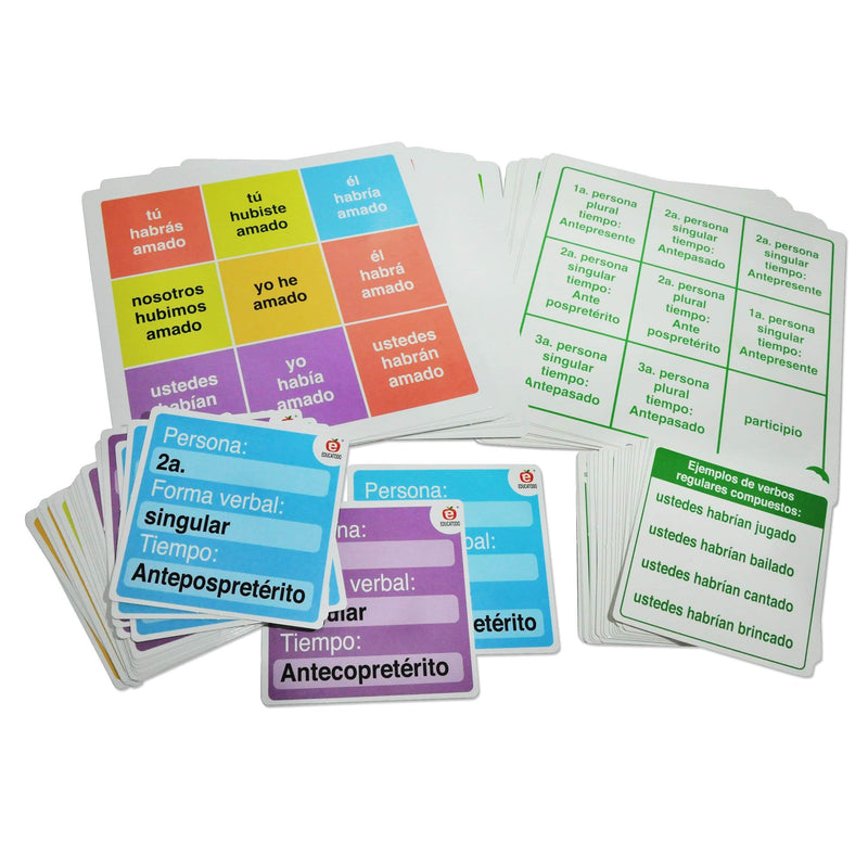 Lotería de Conjugación Compuesta - Educatodo material didáctico y juegos educativos - Educatodo