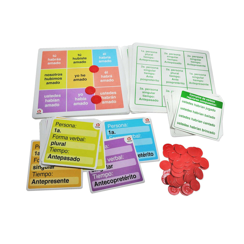 Lotería de Conjugación Compuesta - Educatodo material didáctico y juegos educativos - Educatodo