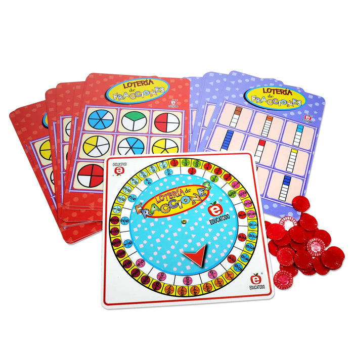 Lotería de Fracciones - Educatodo material didáctico y juegos educativos - Educatodo