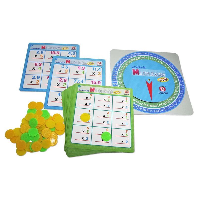 Lotería de Multiplicación Plus - Educatodo material didáctico y juegos educativos - Educatodo