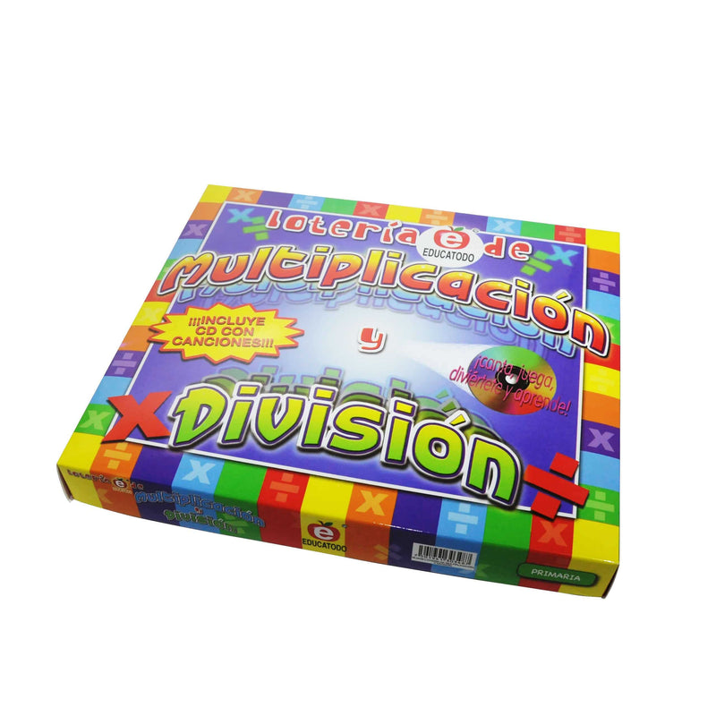 Lotería de Multiplicación y División - Educatodo material didáctico y juegos educativos - Educatodo