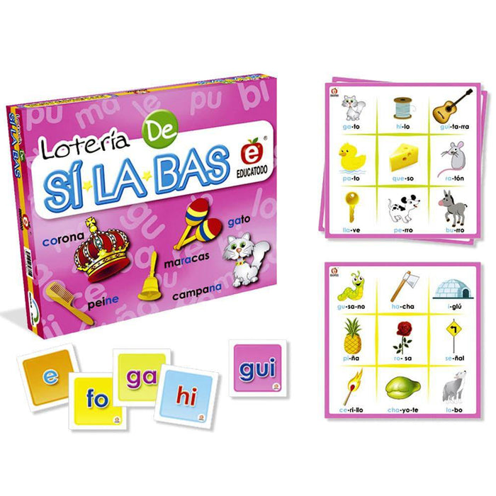 Lotería de Sílabas - Educatodo material didáctico y juegos educativos - Educatodo