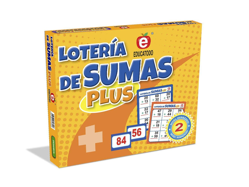 Lotería de Sumas Plus - Educatodo material didáctico y juegos educativos - Educatodo