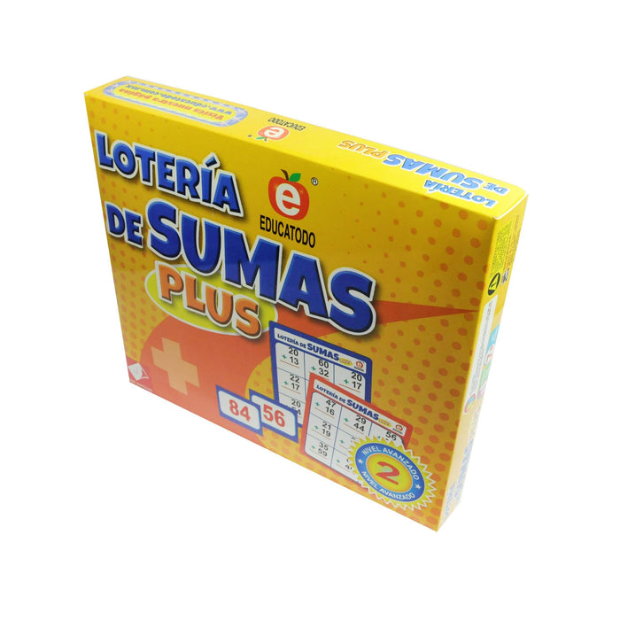 Lotería de Sumas Plus - Educatodo material didáctico y juegos educativos - Educatodo