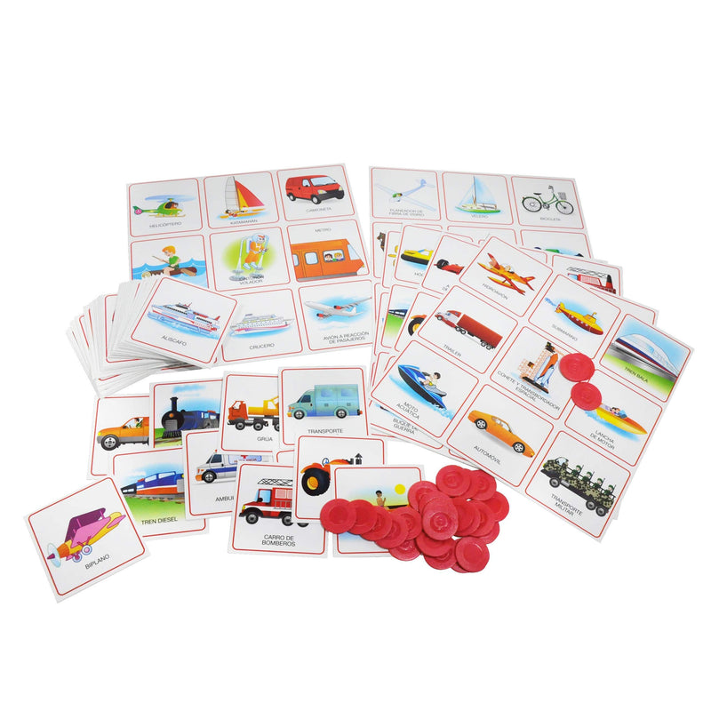 Lotería de Transportes - Educatodo material didáctico y juegos educativos - Educatodo