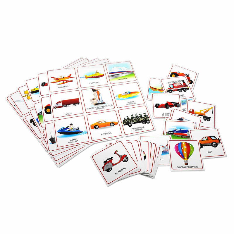 Lotería de Transportes - Educatodo material didáctico y juegos educativos - Educatodo