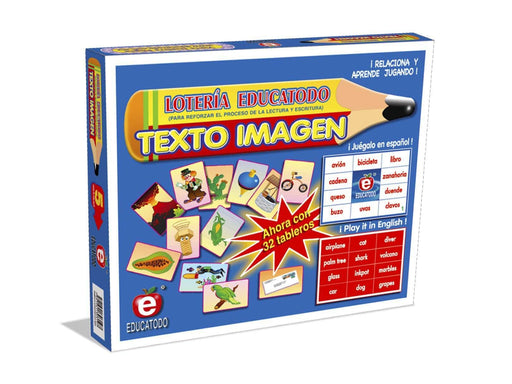 Lotería Educatodo Texto Imagen - Educatodo material didáctico y juegos educativos - Educatodo