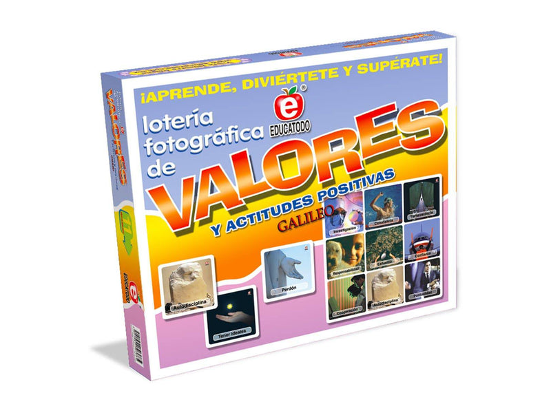 Lotería Fotográfica de Valores Galileo - Educatodo material didáctico y juegos educativos - Educatodo