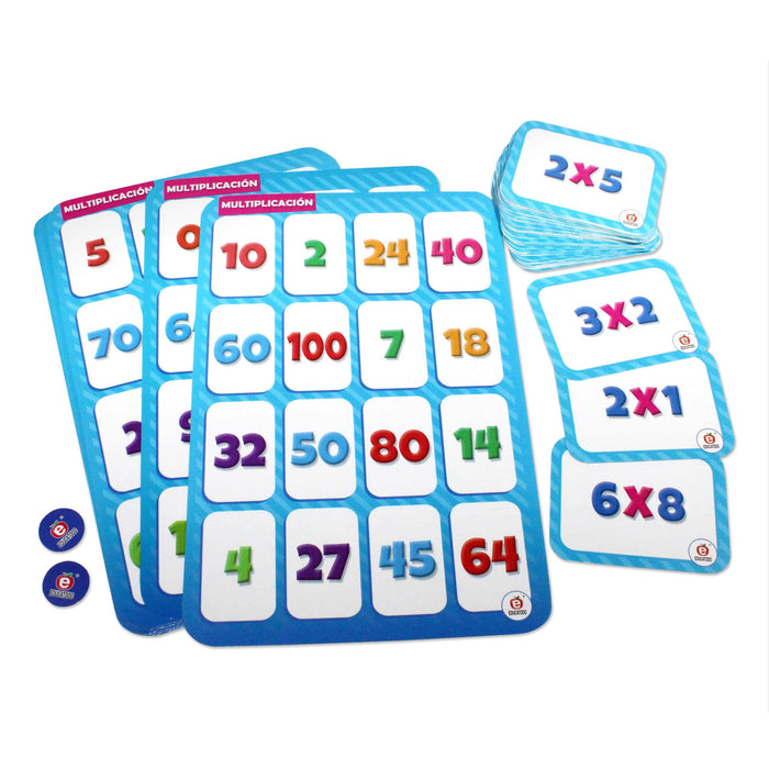 Lotería Jumbo de Multiplicación - Educatodo material didáctico y juegos educativos - Educatodo