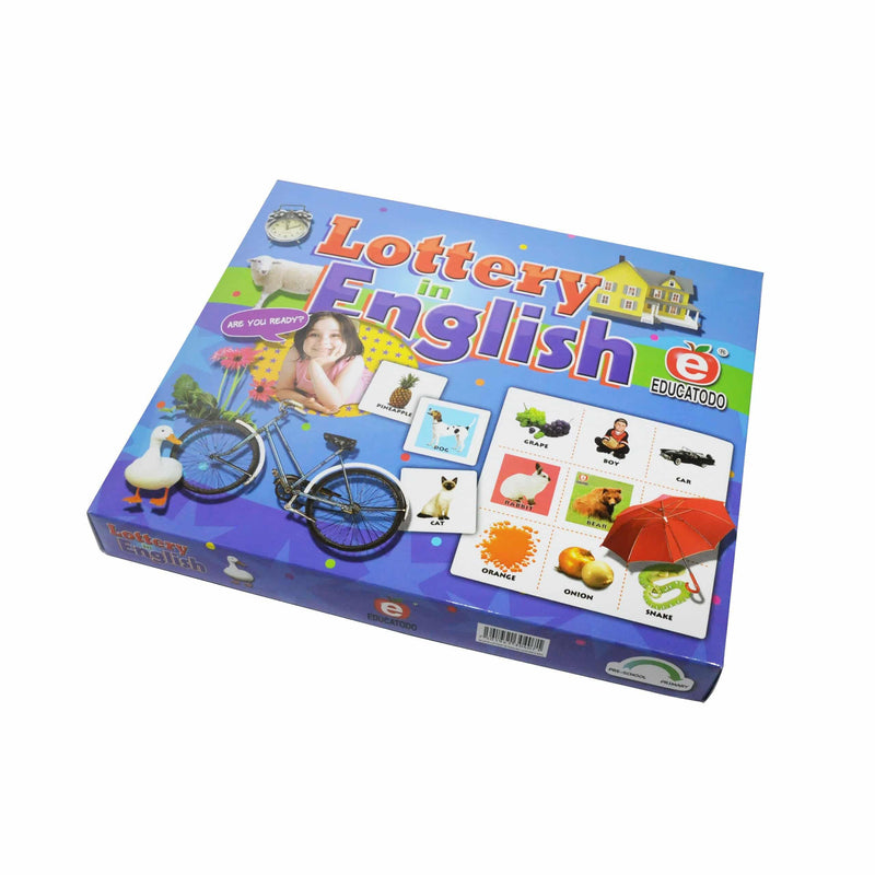 Lottery In English (Vocabulary) - Educatodo material didáctico y juegos educativos - Educatodo