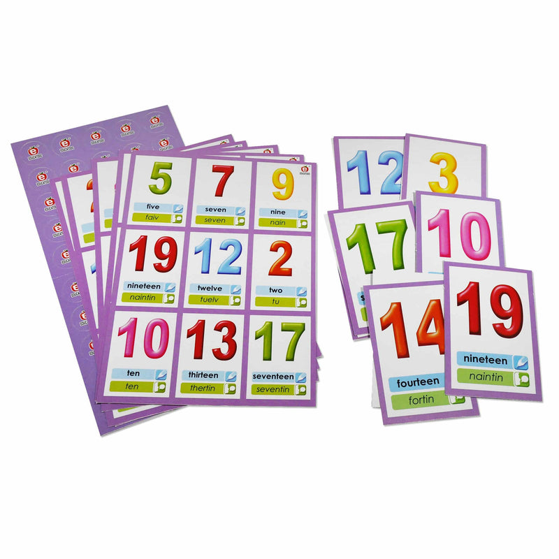 Lottery of Numbers 1-20 Arcoiris - Educatodo material didáctico y juegos educativos - Educatodo